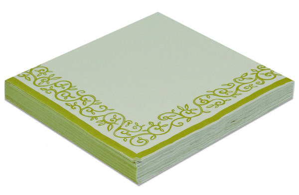 GUARDANAPO DECORADO OURO 33X33CM 20UN SILVER