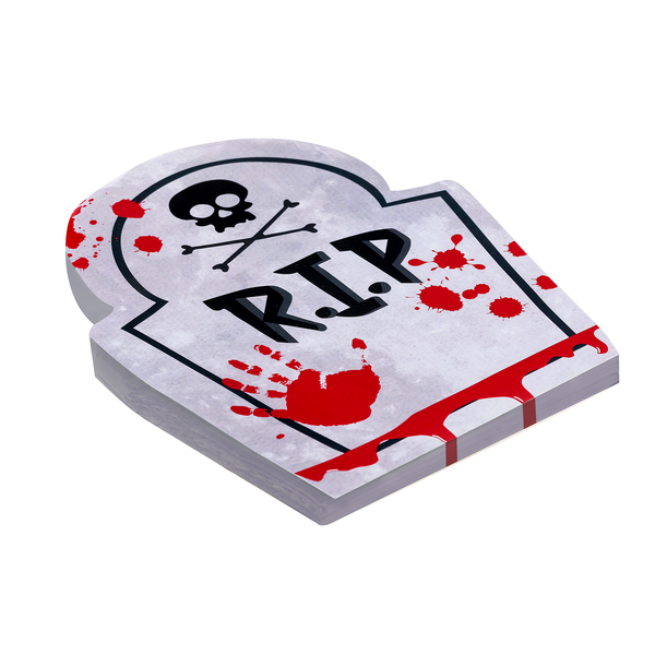 GUARDANAPO ESTAMPADO HALLOWEEN LAPIDE 20UN SILVER