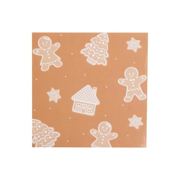 GUARDANAPO PAPEL GINGERBREADS MRR/CRM 33CM UN CROMUS