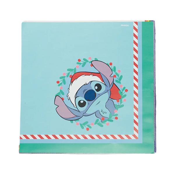 GUARDANAPO STITCH AZUL/VERDE/VERMELHO (DISNEY) 33CM C/20 FLS CROMUS