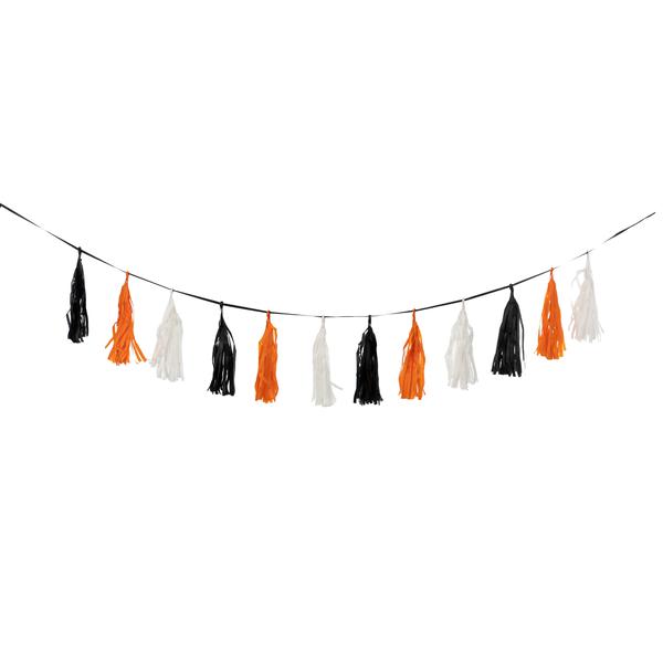 GUIRLANDA HALLOWEEN POMPOM 2MTS UN SILVER