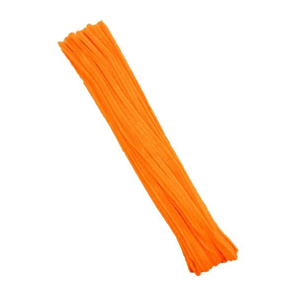 HASTE DE CHENILLE 30CM LARANJA 30UN PONTO DAS FESTAS