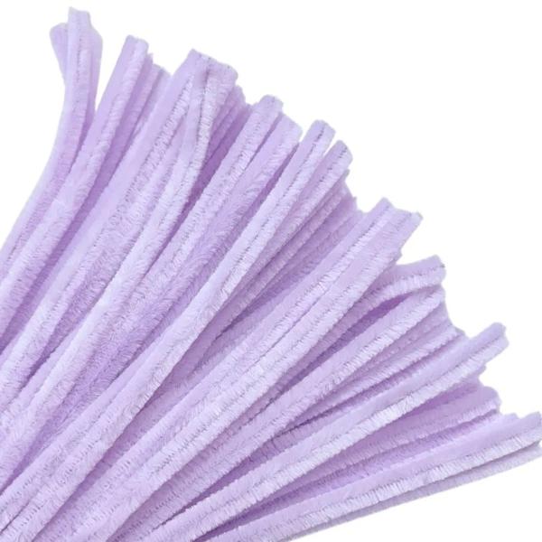 HASTE DE CHENILLE 30CM LILAS 30UN PONTO DAS FESTAS