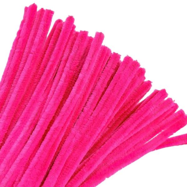 HASTE DE CHENILLE 30CM PINK 30UN PONTO DAS FESTAS
