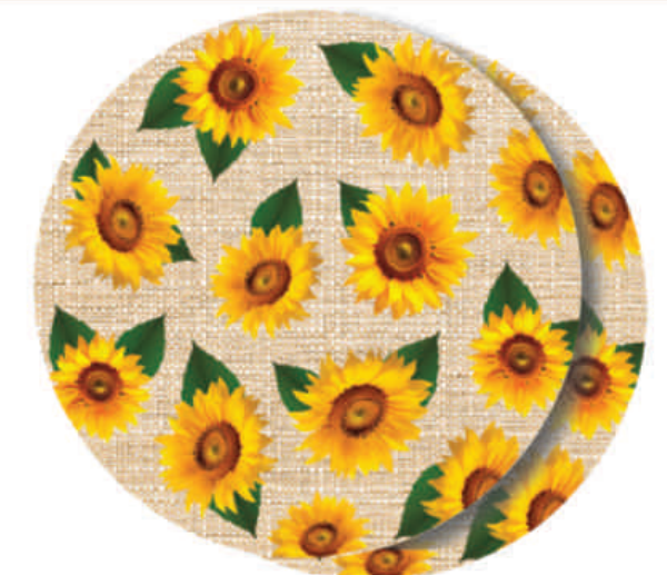 JOGO AMERICANO EVA IMPRESSO GIRASSOL 02UN PIFFER