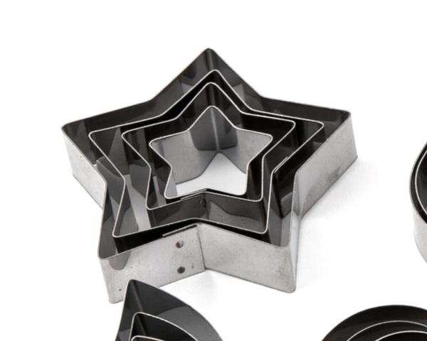 JOGO CORTADOR INOX ESTRELA 4UN SAO DOMINGOS