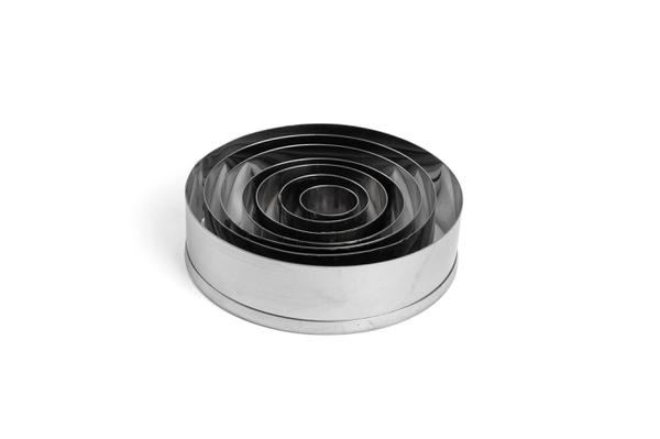 JOGO CORTADOR INOX REDONDO LISO 7UN SAO DOMINGOS