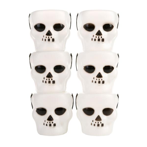 KIT BALDE CAVEIRA HALLOWEEN 6UN SILVER