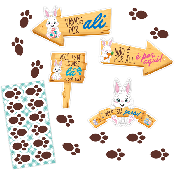 KIT CAÇA AOS OVOS PASCOA UN REGINA