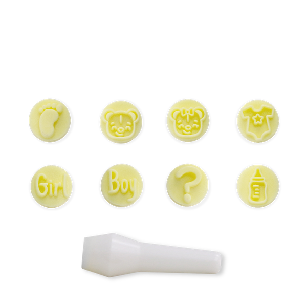 KIT CARIMBO BABY AMARELO 9PÇS BLUE STAR