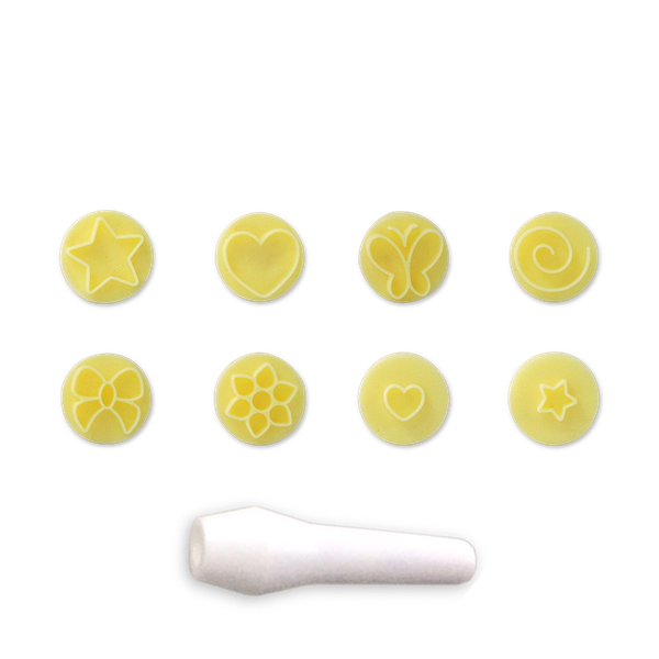 KIT CARIMBO ESSENCIAIS AMARELO 9PÇS BLUE STAR