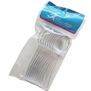 KIT COLHER TRANSPARENTE 10UN BLUE STAR