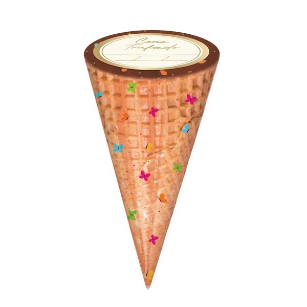 KIT CONE DECORADO C/ETIQUETA BORBOLETA 10X15 C/50 CROMUS