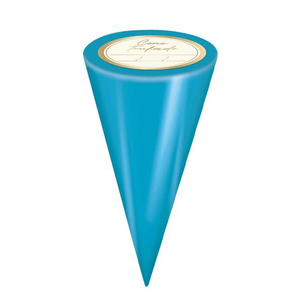 KIT CONE METALIZADO C/ETIQUETA AZUL 10X15 C/50 CROMUS