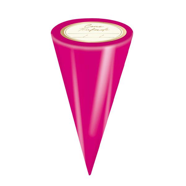KIT CONE METALIZADO C/ETIQUETA PINK 10X15 C/50 CROMUS