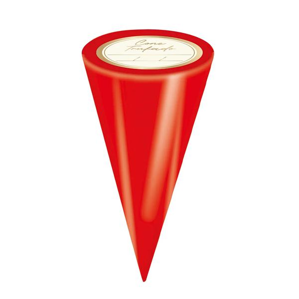 KIT CONE METALIZADO C/ETIQUETA VERMELHO 10X15 C/50 CROMUS