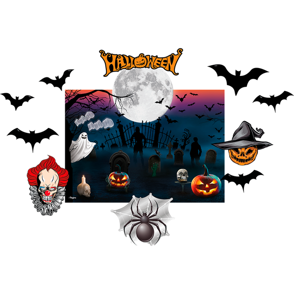 KIT DECORATIVO HALLOWEEN UN REGINA