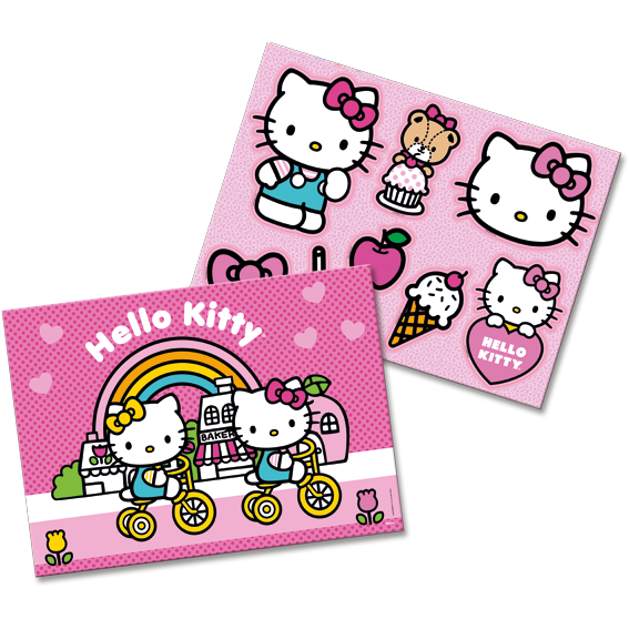 KIT DECORATIVO HELLO KITTY ROSA  UN FESTCOLOR
