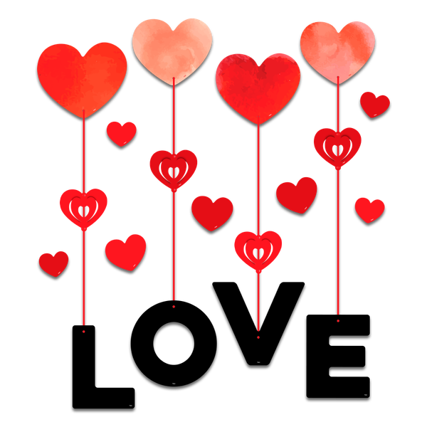 KIT DECORATIVO LOVE AMORE UN REGINA