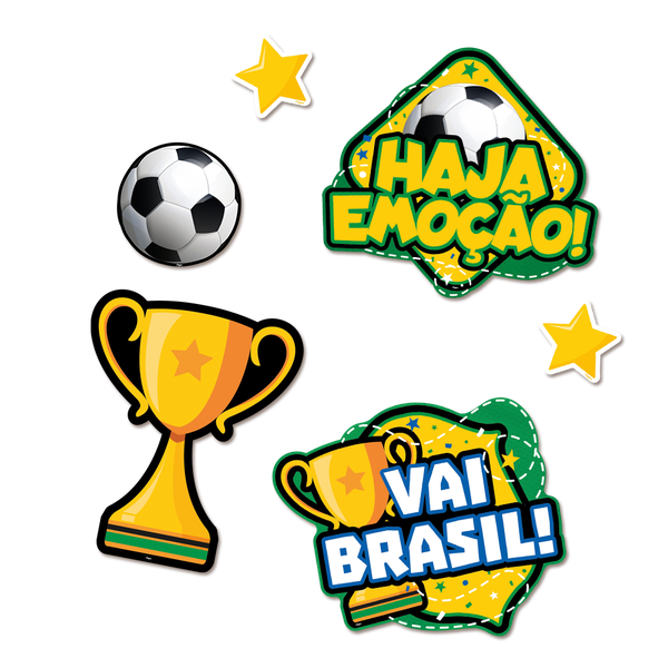 KIT DECORATIVO PARA TV COPA DO MUNDO UN REGINA