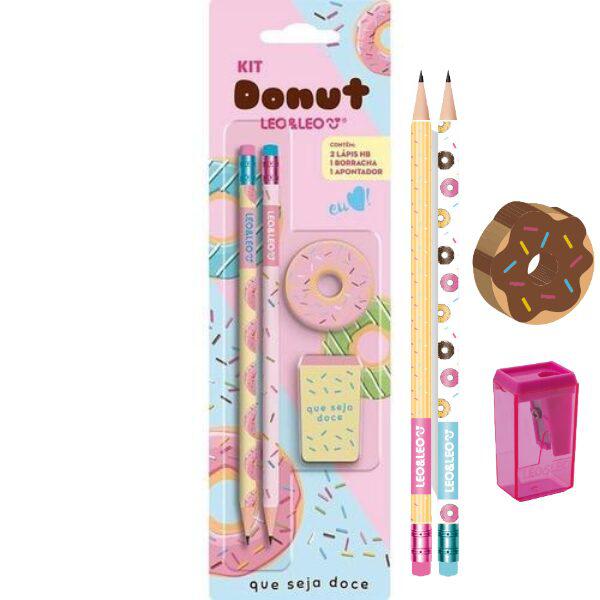 KIT ESCOLAR DONUT HB C/04 PECAS UN