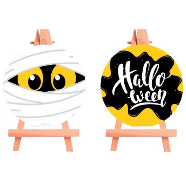 KIT MINI CAVALETE REDONDO HALLOWEEN 2UN GRINTOY