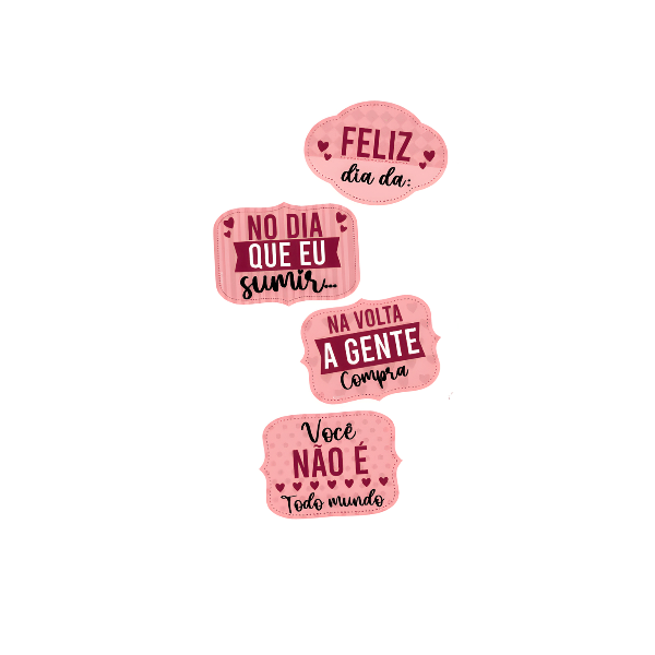 KIT PAINEIS IMPRESSOS MAES  FRASES UN PIFFER