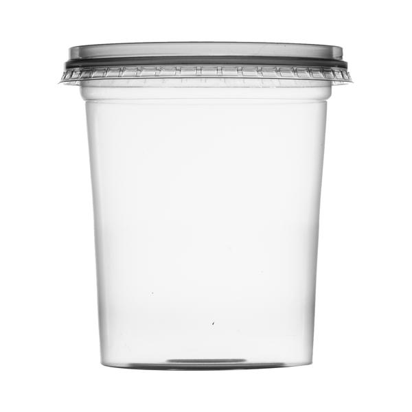 KIT POTE REDONDO PP COM TAMPA 500ML 20UN PLASTILANIA