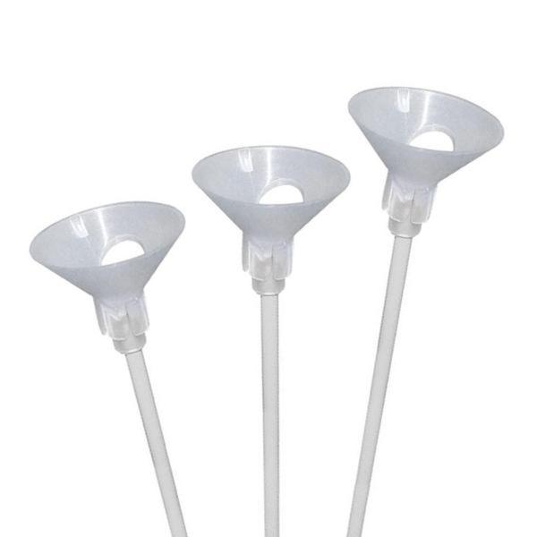 KIT SUPORTE PARA BALAO PEQUENO 28CM CRISTAL 10UN KLF