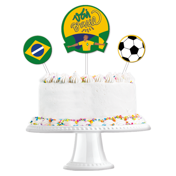 KIT TOPO DE BOLO COPA 2026 3UN FESTCOLOR