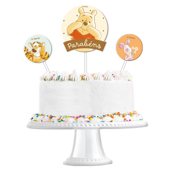 KIT TOPO DE BOLO URSINHO POOH 03UN FESTCOLOR