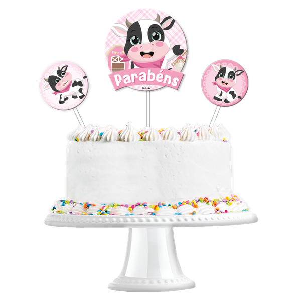 KIT TOPO DE BOLO VAQUINHA 03UN FESTCOLOR