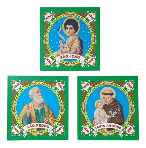 KIT TRES SANTOS EM PLASTICO 3UN PIFFER