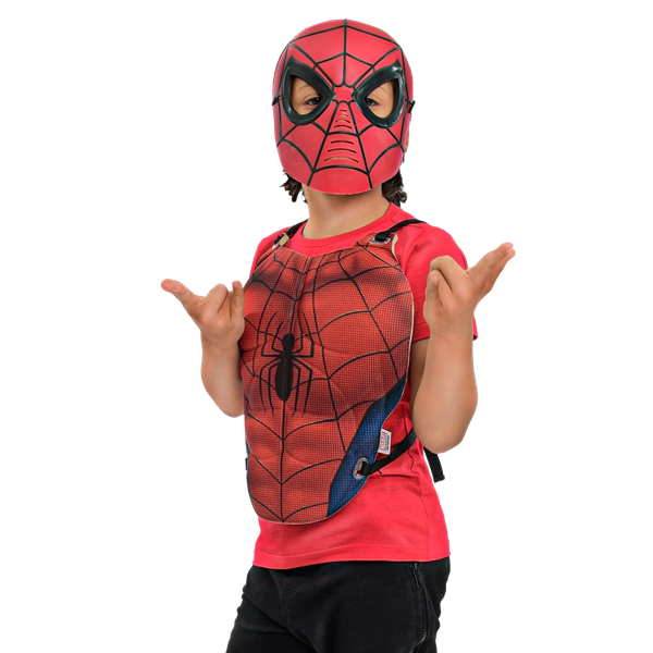KIT VINGADORES PEITORAL E MASCARA HOMEM ARANHA UN REGINA