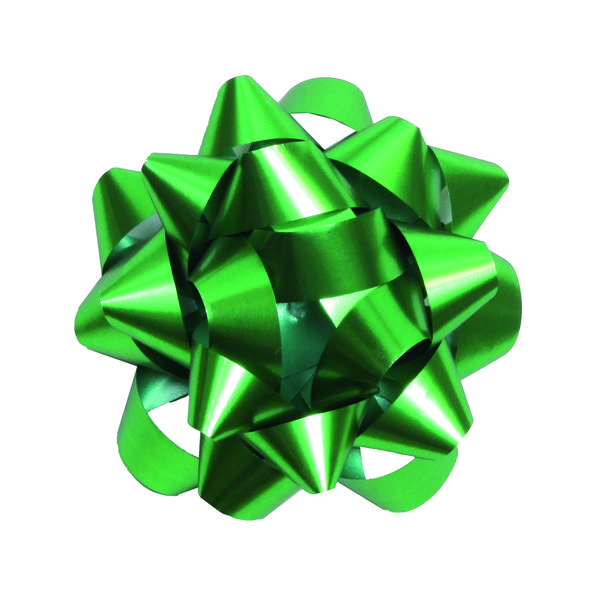 LACO PRONTO ADESIVADO ESTRELA VERDE 10CM C/2 CROMUS