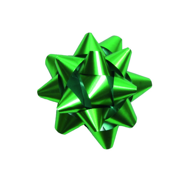 LACO PRONTO ADESIVADO ESTRELA VERDE 7,5CM C/3 CROMUS