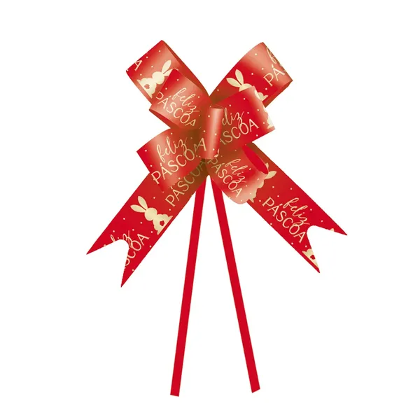 LACO PRONTO ARTESANAL MR.BUNNY VERMELHO 23MM C/10 CROMUS