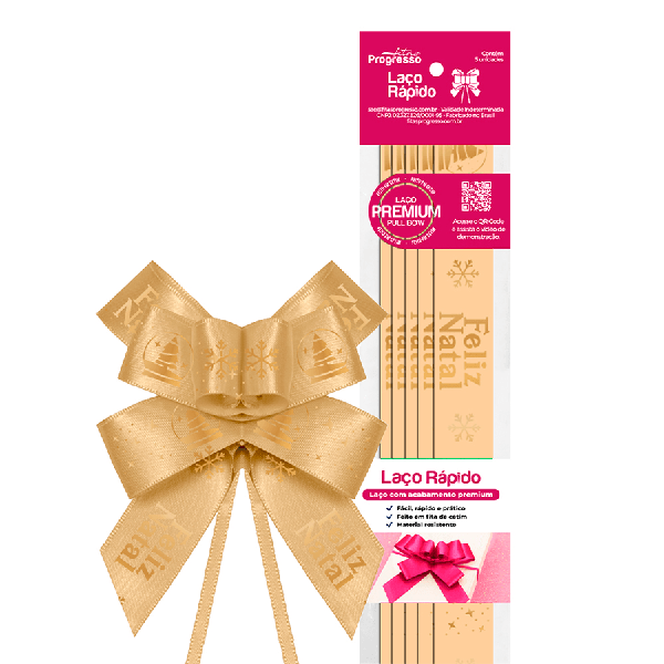 LACO RAPIDO CETIM NATAL  FELIZ NATAL 005 05UN PROGRESSO