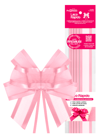 LACO RAPIDO VOAL/CETIM COR 310 ROSA BEBE 05UN PROGRESSO