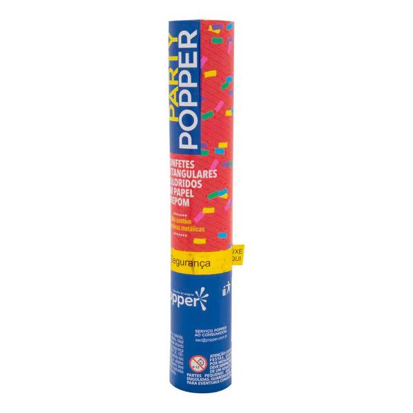 LANCA CONFETE CREPON COLORIDO 40CM PARTY UN POPPER