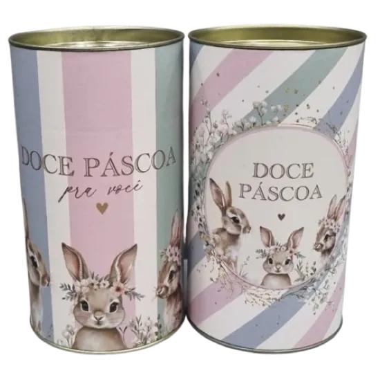 LATA PARA OVO 250G 9X16,5CM DOCE PASCOA CROMUS
