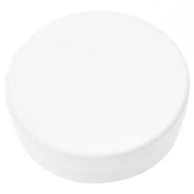 LATINHA ACRILICA REDONDA 5X1,5CM BRANCO 10UN QUALYPLAST