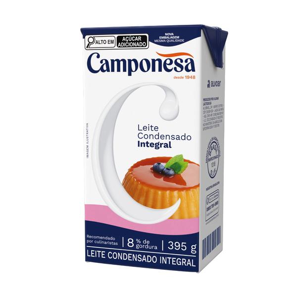 LEITE CONDENSADO INTEGRAL TP 395G CAMPONESA