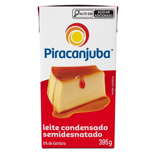 LEITE CONDENSADO SEMI DESNATADO TP 395G PIRACANJUBA