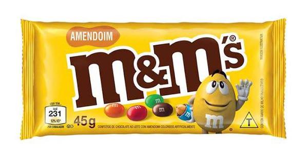 M&M'S AMENDOIM 45G UN MASTERFOODS