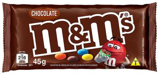 M&M'S CHOCOLATE 45G UN MARS