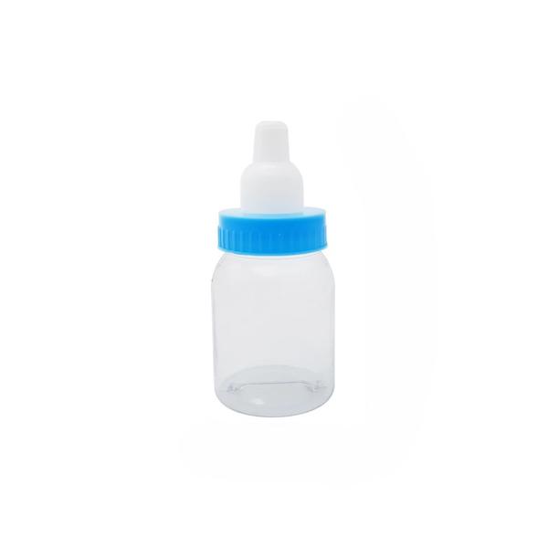 MAMADEIRA COM TAMPA AZUL BEBE 10UN QUALYPLAST