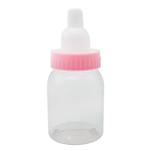 MAMADEIRA COM TAMPA ROSA BEBE 10UN QUALYPLAST