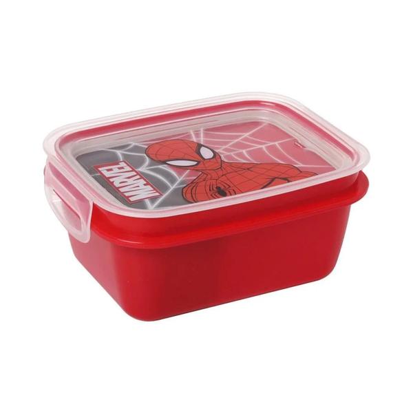 MARMITA C/ TRAVA 630ML HOMEM ARANHA UN PLASUTIL