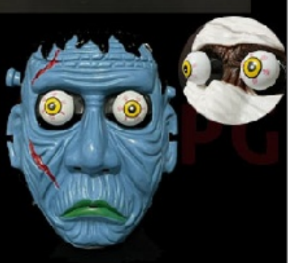 MASCARA OLHO COM MOLA HALLOWEEN ZUMBI UN BPG